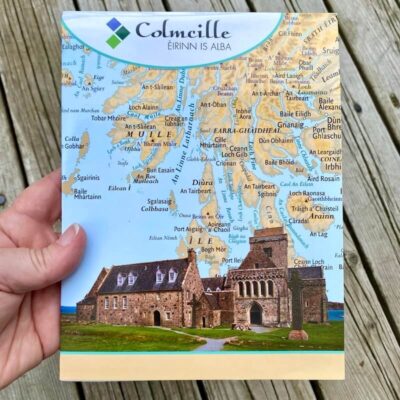 Map of Scotland & Ireland in Gaelic & Irish: St. Columba's Land